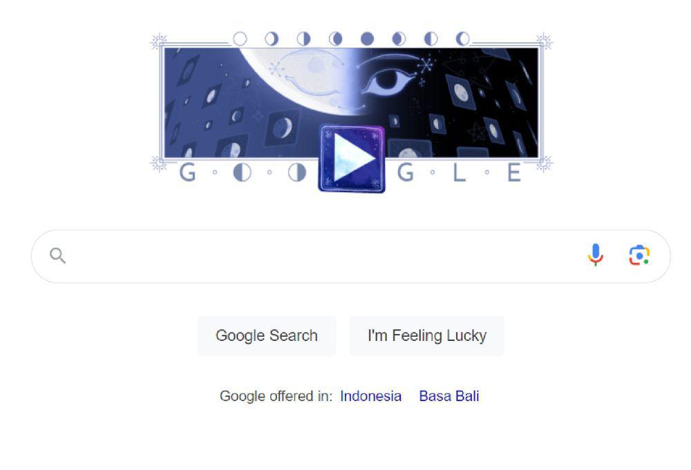 Cara Main Game Bulan Google Doodle, Rise of Half Moon