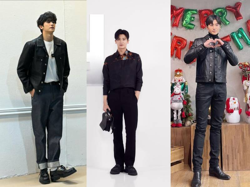 outfit nuansa hitam ala Park Hyung Sik (instagram.com/phs1116)
