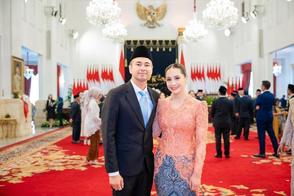 Gaya Nagita Slavina di Pelantikan Raffi Ahmad (instagram.com/marlenehariman | instagram.com/raffinagita1717)