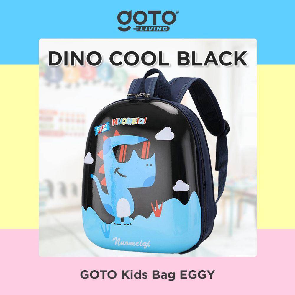 Goto Kids Bag Eggy - Dino Cool Black (shopee.co.id/GOTO Authorized Store)