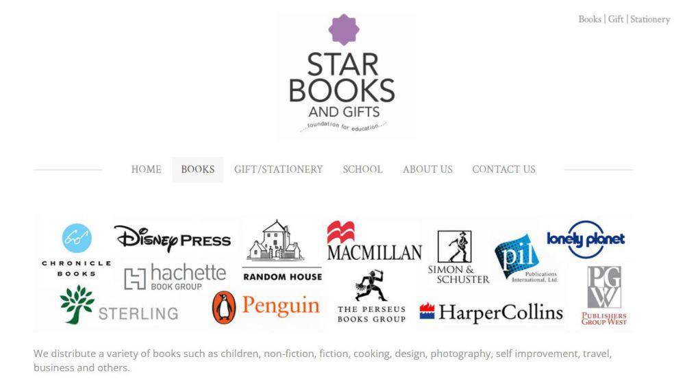 Tangkapan layar situs Sinar Star Books. (Dok. Starbooks.com)