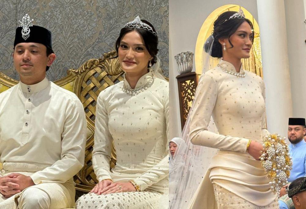7 Gaya Tengku Natasya saat Akad Nikah, Resmi Jadi Istri Pangeran