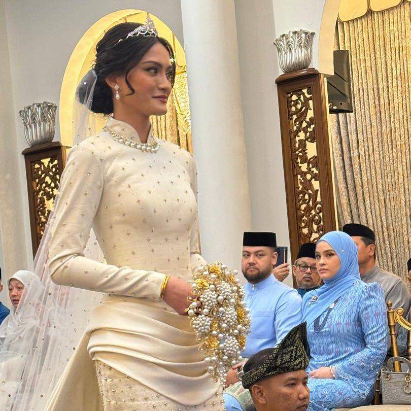 Gaya Tengku Natasya saat Akad Nikah (instagram.com/tgnaufal)