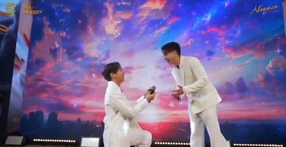 Mew melamar Tul (instagram.com/@allaboutmewsuppasit)