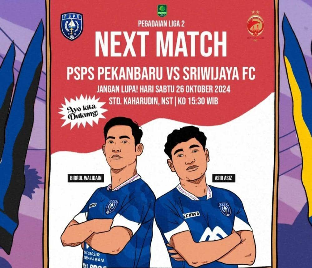PSPS Vs Sriwijaya: Laga Penting untuk Naik ke Peringkat Pertama