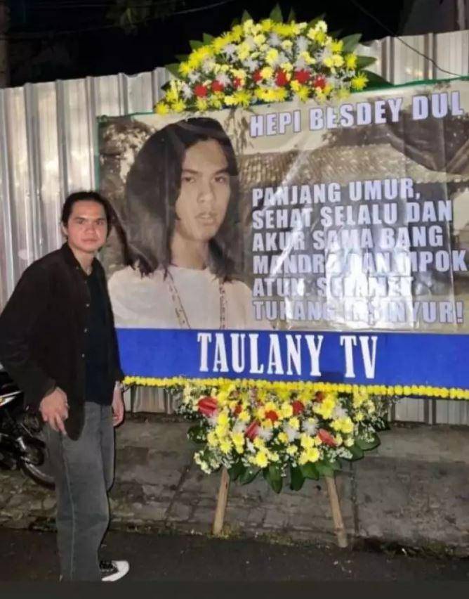 karangan bunga Andre Taulany (Instagram.com/duljaelani)