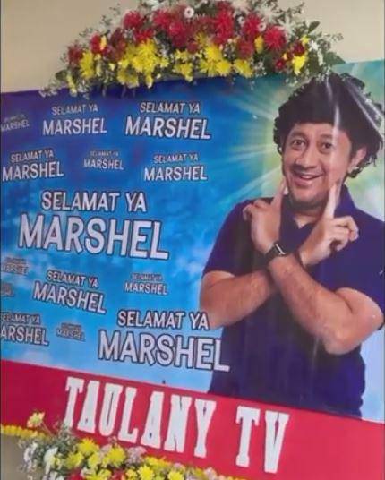 karangan bunga Andre Taulany (Instagram.com/mashel_widianto)