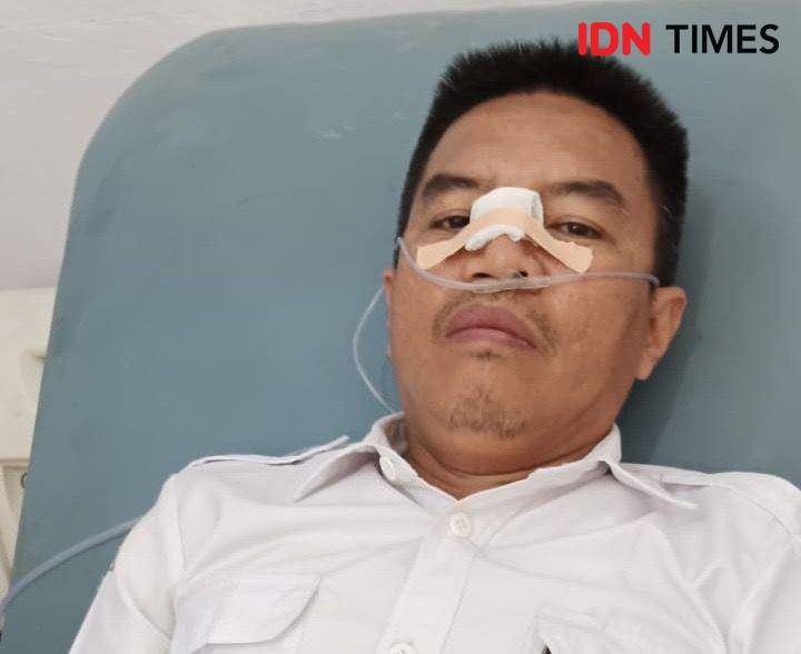 Korban diduga dipukul camat. (IDN Times/istimewa).