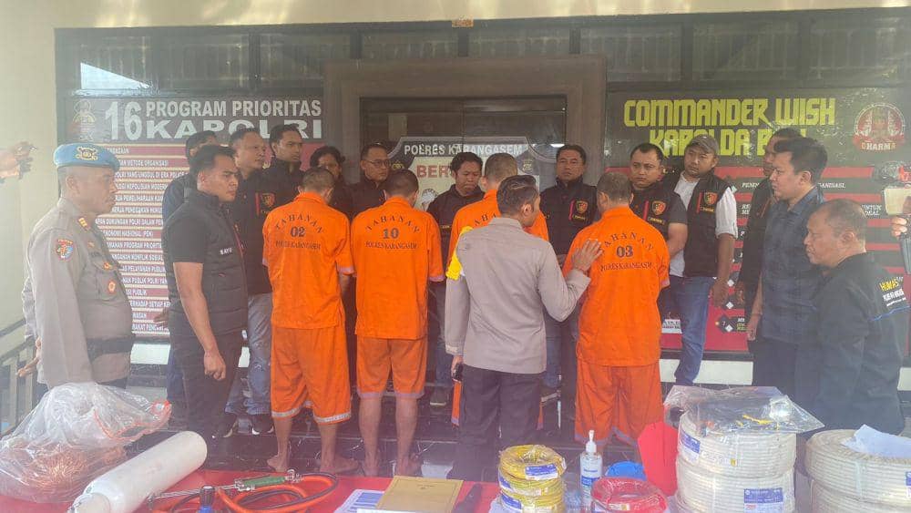 Komplotan maling kabel ditangkap Polres Karangasem(Dok. IDN Times/istimewa)