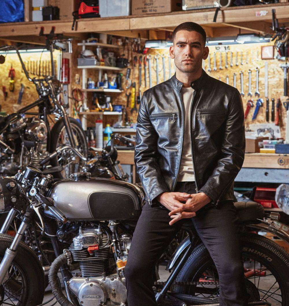 Jaket kulit cafe racer (avileather.com)
