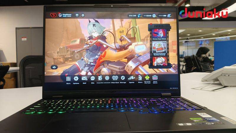 Foto mencoba Legion Pro 7 16IRX9H, diambil oleh Fahrul Nurullah. (Duniaku.com/Fahrul Razi Uni Nurullah)