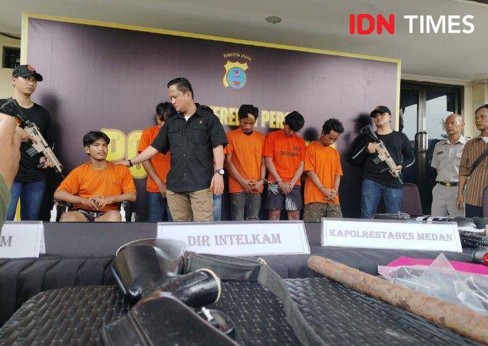 Otak penyerangan yang merupakan ketua geng motor Neleng ditangkap polisi (IDN Times/Eko Agus Herianto)