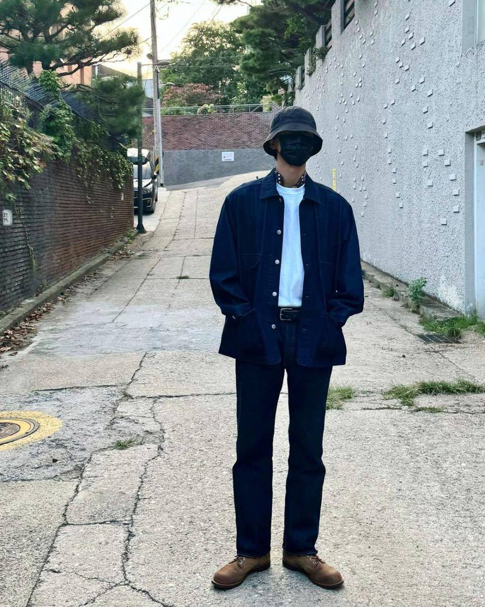 OOTD pakai topi ala Joo Woo Jae (instagram.com/ophen28)