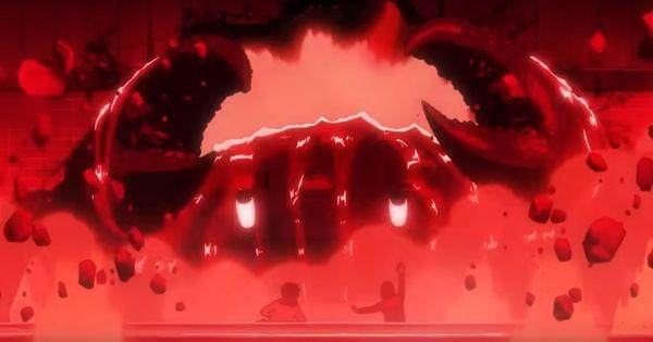 Momo dan Okarun dikejar kepiting siluman ( Dok. Science SARU/ Dandadan )