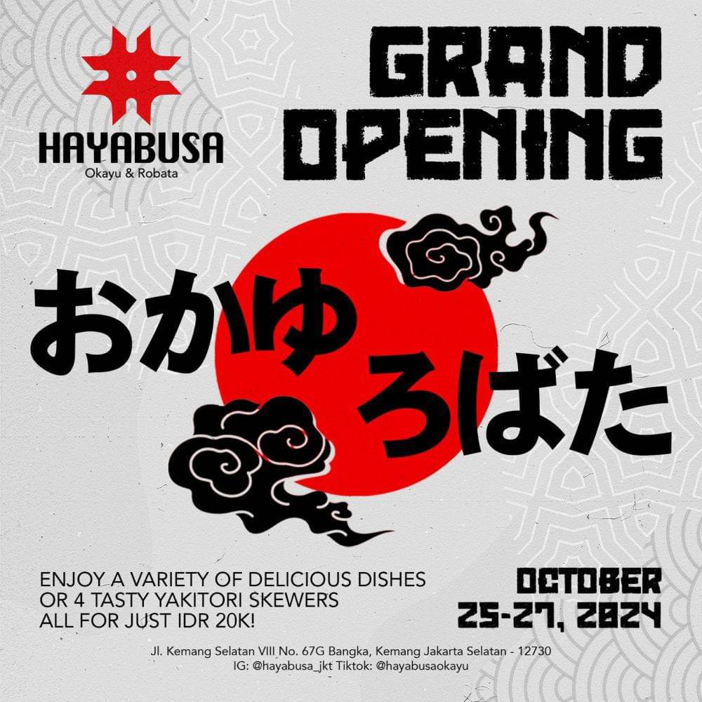 Restoran Hayabusa resmi dibuka (Dok.Hayabusa)