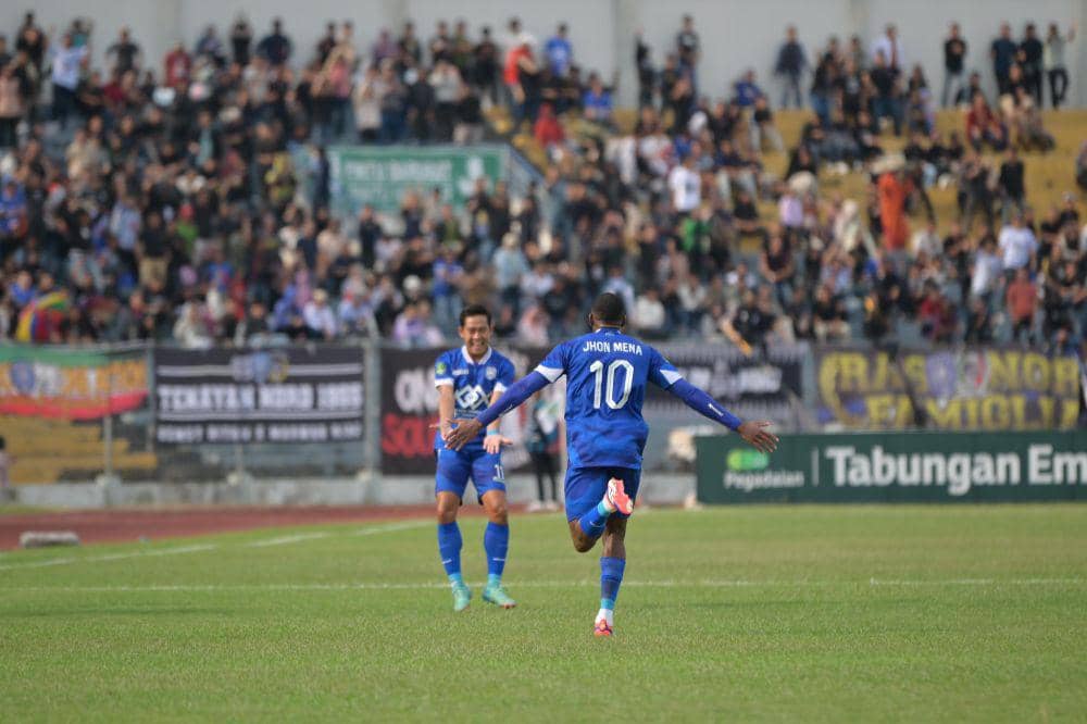 Pemain PSPS Jhon Edi Mena Perez berhasil mencetak gol pertama dimenit ke 12 (IDN Times/ dok PSPS Pekanbaru)