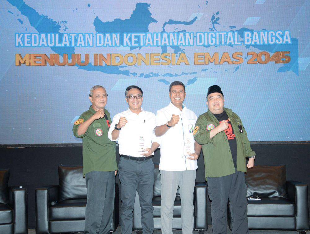 Direktur Utama BPJS Ketenagakerjaan Anggoro Eko Cahyo saat menghadiri Seminar Nasional Keamanan Digital yang berlangsung di Balai Kartini Jakarta, Kamis (23/10). (dok. BPJS Ketenagakerjaan)