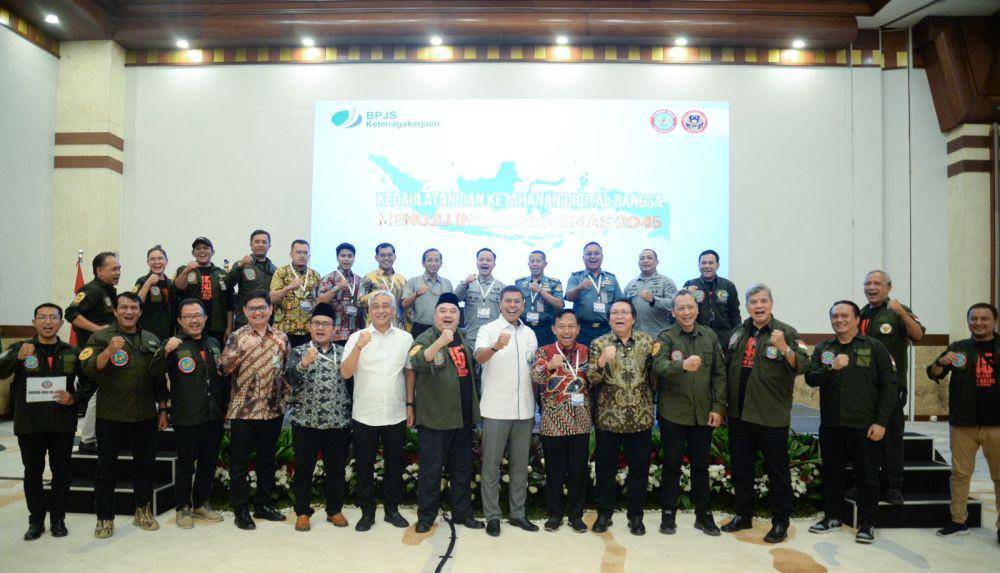 Direktur Utama BPJS Ketenagakerjaan Anggoro Eko Cahyo saat menghadiri Seminar Nasional Keamanan Digital yang berlangsung di Balai Kartini Jakarta, Kamis (23/10). (dok. BPJS Ketenagakerjaan)