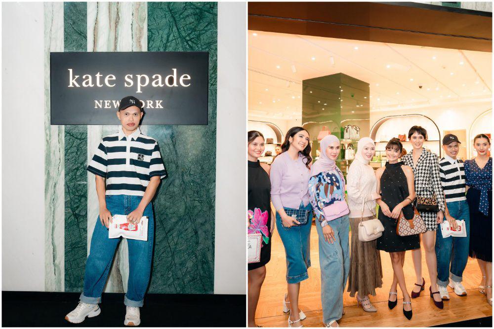 8 Potret Wanda Hara di Grand Opening Kate Spade, Pakai Clutch Unik!