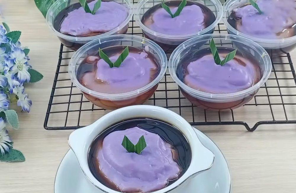 Resep Bubur Sumsum Ubi Ungu Kuah Kinca yang Lembut dan Creamy
