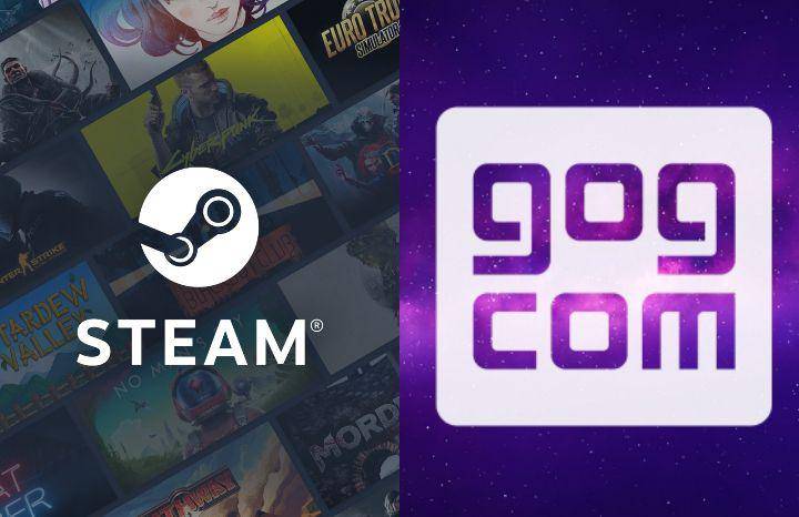 ilustrasi Steam dan GOG (steampowered.com | gog.com)