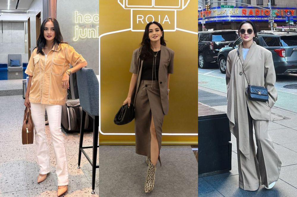 9 Inspirasi OOTD Earth Tone ala Ririn Ekawati, Kalem nan Modis!