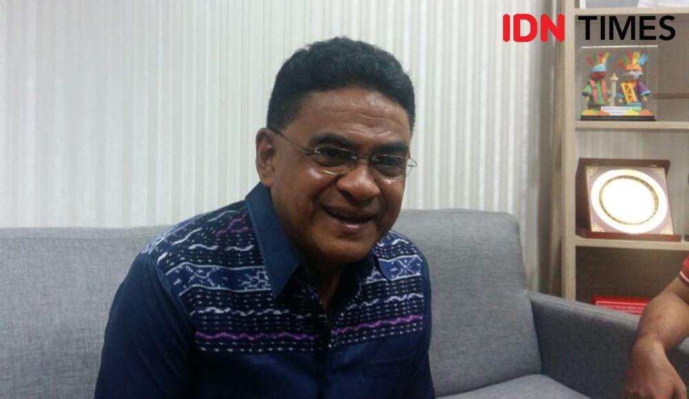 Politisi PDI Perjuangan, Andreas Hugo Pareira. (IDN Times/Margith Juwita Damanik)