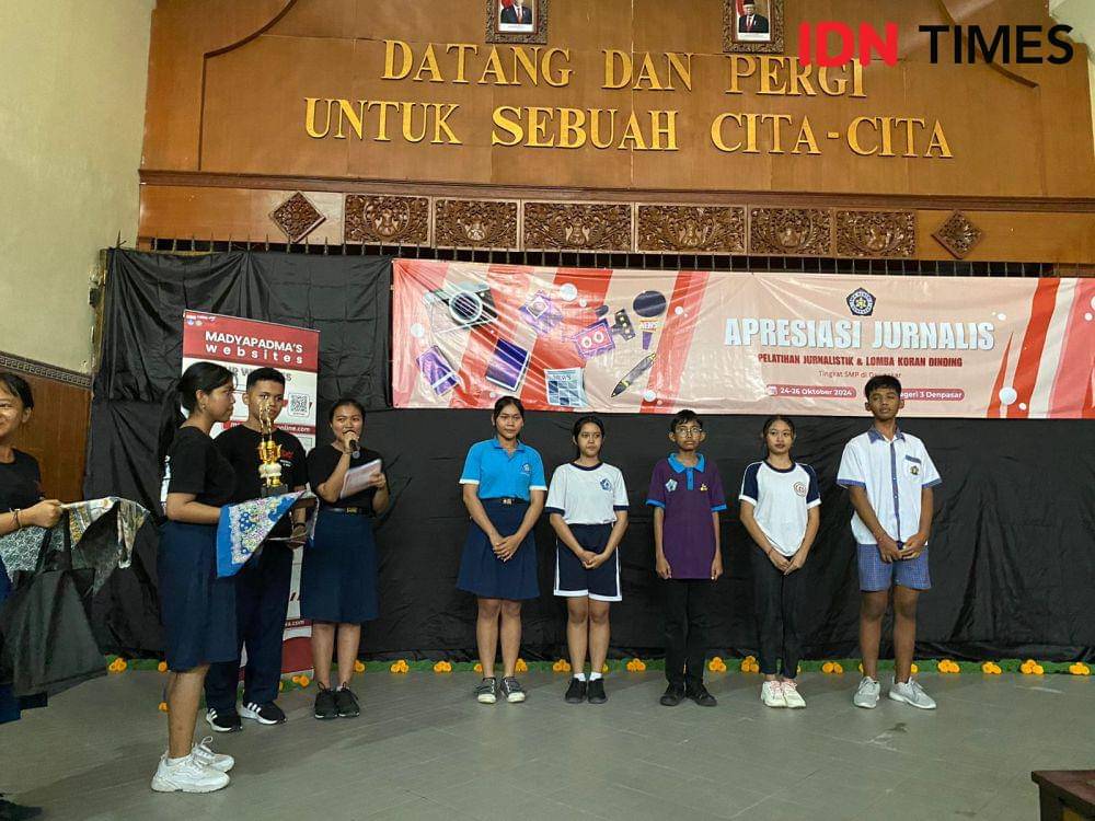Apresiasi Jurnalis muda di SMAN 3 Denpasar. (IDN Times/Yuko Utami)