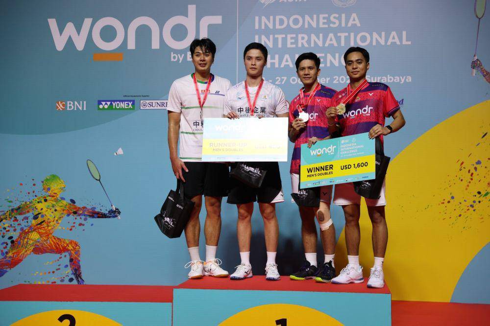 Rahmat Hidayat/Yeremia Erich Yoche Yacob Rambitan keluar sebagai juara dalam ajang Indonesia International Challenge 2024 (dok.PP PBSI)