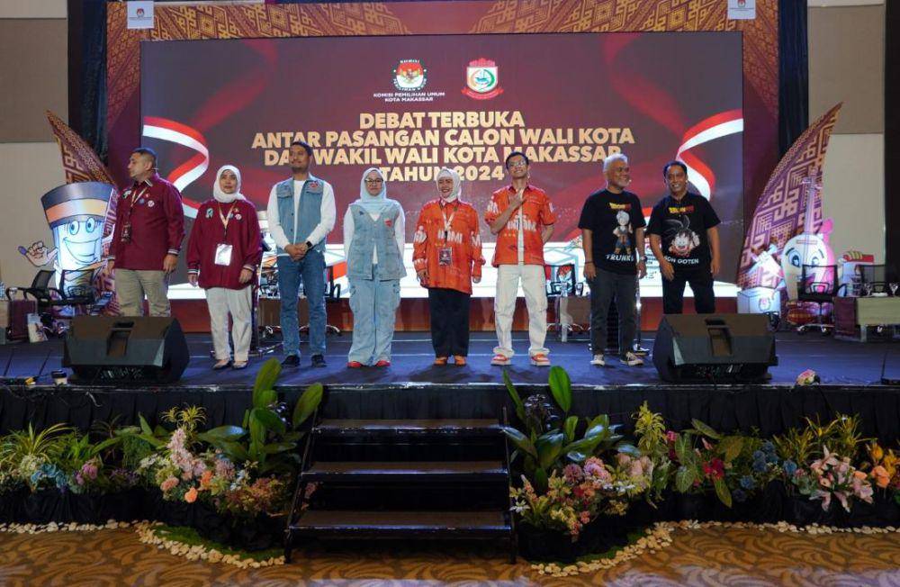 Keempat kandidat paslon cawalkot dan cawawalkot Makassar 2024 / Istimewa