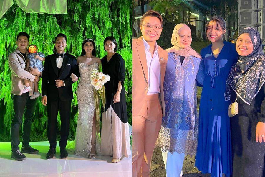 Gaya Tamu di Resepsi Anthony Ginting-Mitzi (instagram.com/greyspolii | instagram.com/nafaelton)