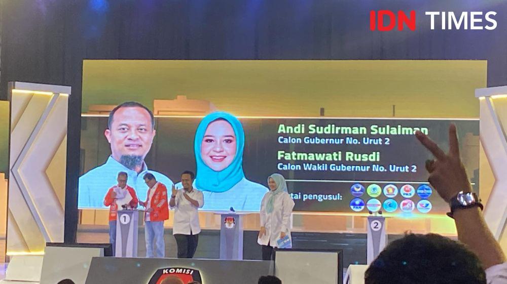 Debat Pilgub: Andalan Hati Sampaikan Visi Sulsel Maju Berkarakter