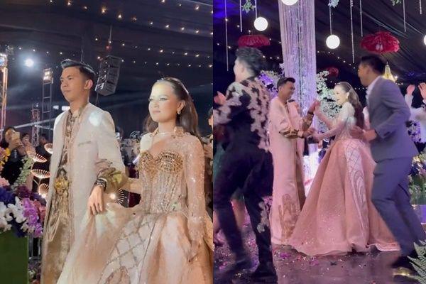 7 Potret Resepsi Kedua Pernikahan Nia LIDA, Mewah dan Meriah