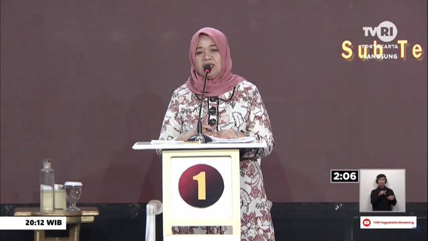 Debat Perdana, Kustini Ungkap Program Sleman Bebas Sampah
