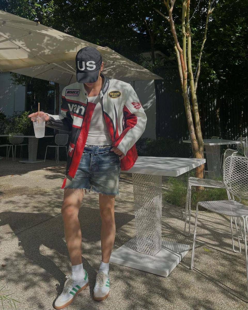 mix and match short pants ala Gun Atthaphan (instagram.com/gun_atthaphan)