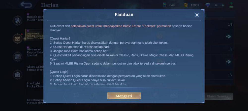 event battle emote gratis di Mobile Legends (dok. Moonton/Mobile Legends: Bang Bang)
