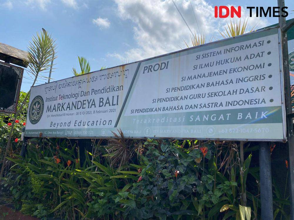 Salah satu kampus lokasi sosialiasi KPU Bangli. (IDN Times/Yuko Utami)