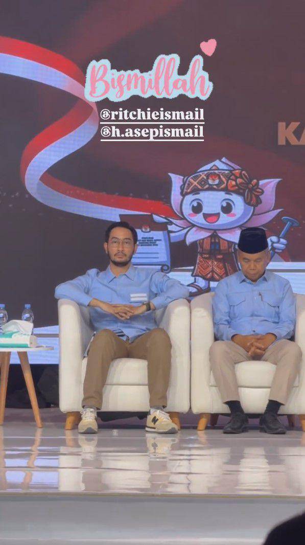 potret Syahnaz dukung Jeje di debat Pilbup (instagram.com/ritchieismail)