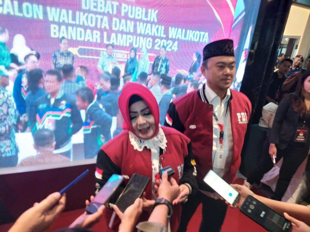 Usai Coblos di TPS Reihana Bilang Masyarakat Ingin Perubahan