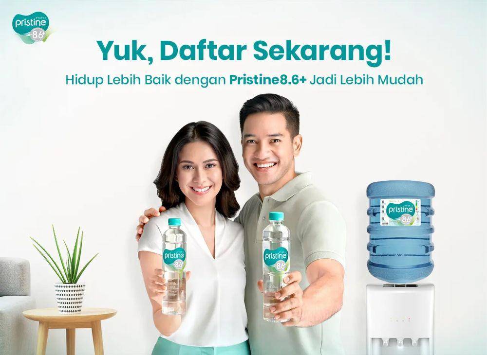 ilustrasi air minum Pristine (pristineofficial.com)