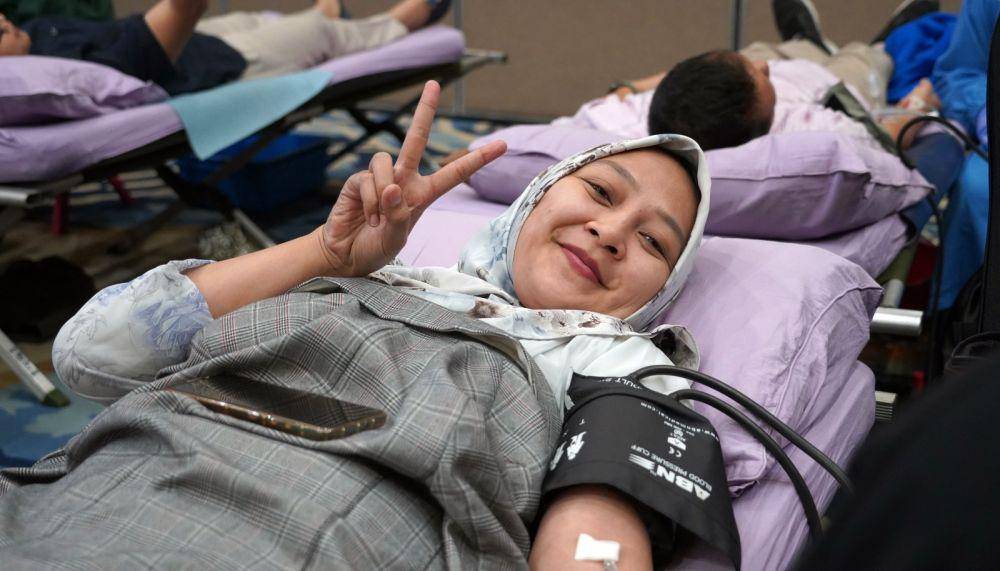 PT Pelabuhan Tanjung Priok (PTP) Nonpetikemas bagian dari PT Pelabuhan Indonesia (Persero) menggelar donor darah (Dok. IDN Times)