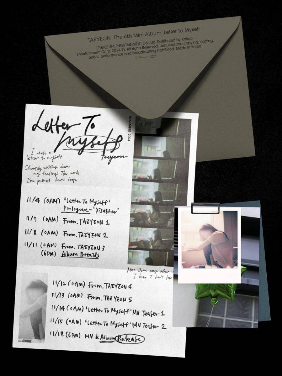 jadwal promosi mini album Letter to Myself (x.com/TAEYEONsmtown)