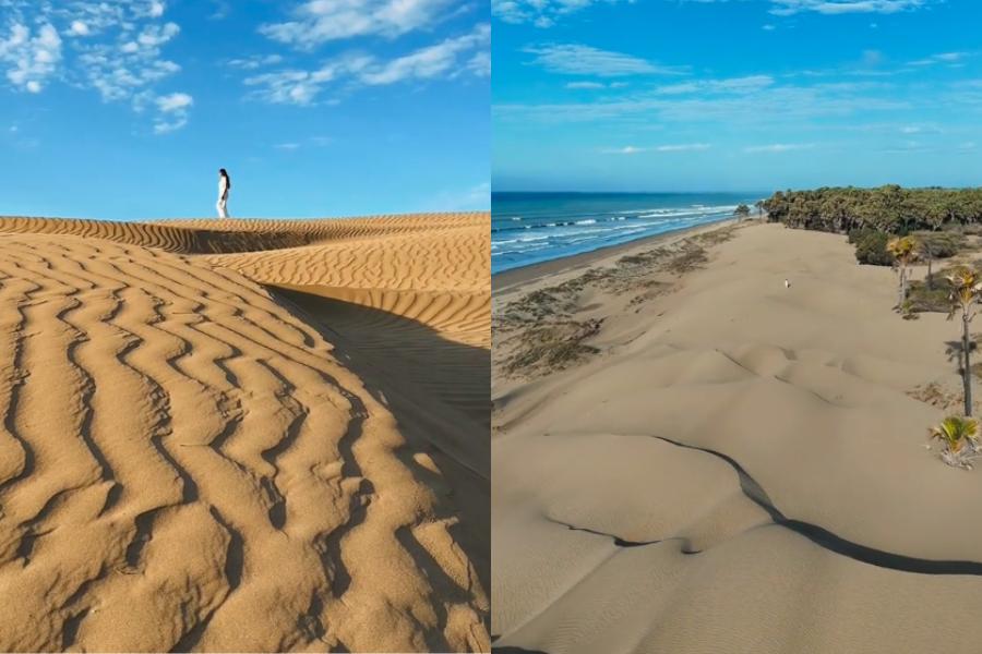 7 Potret Gurun Pasir di Pantai Oetune NTT yang Mirip Gurun Sahara