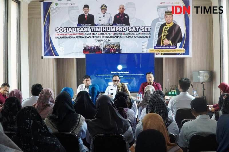Pelaksanaan Sosialisasi Program Humas Protokol Sat-Set (IDN Times/Ervan)