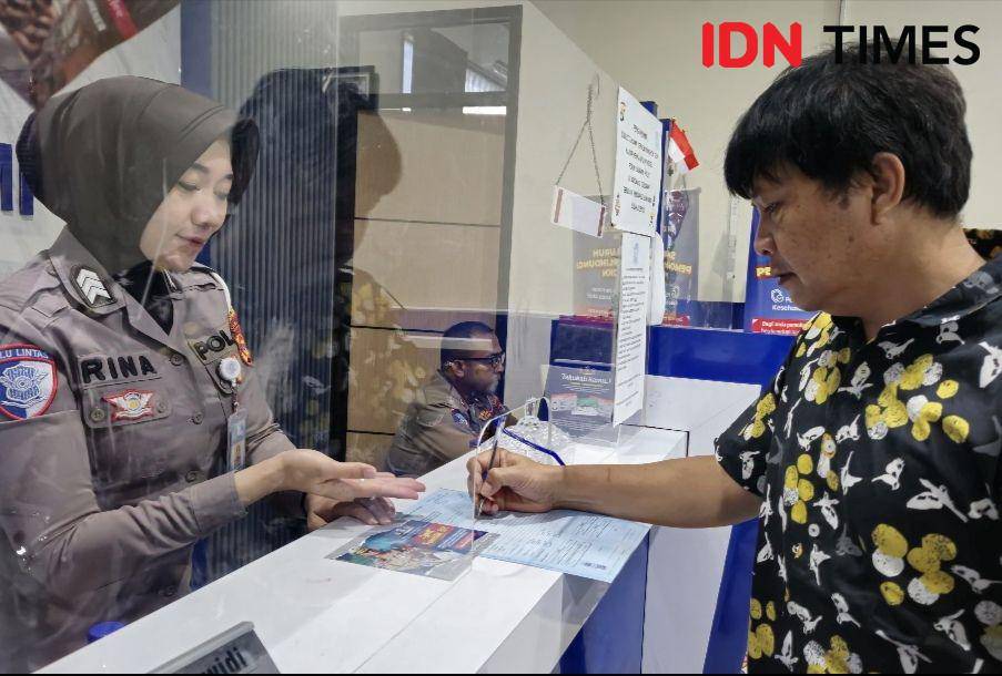 Pelayanan SIM di Polresta Bandar Lampung. (IDN Times/Tama Yudha Wiguna).