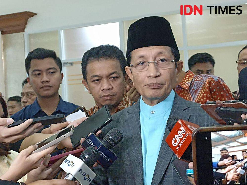 Menteri Agama RI Nazaruddin Umar usai rapat evaluasi haji bersama Komisi VIII DPR RI. (IDN Times/Amir Faisol)