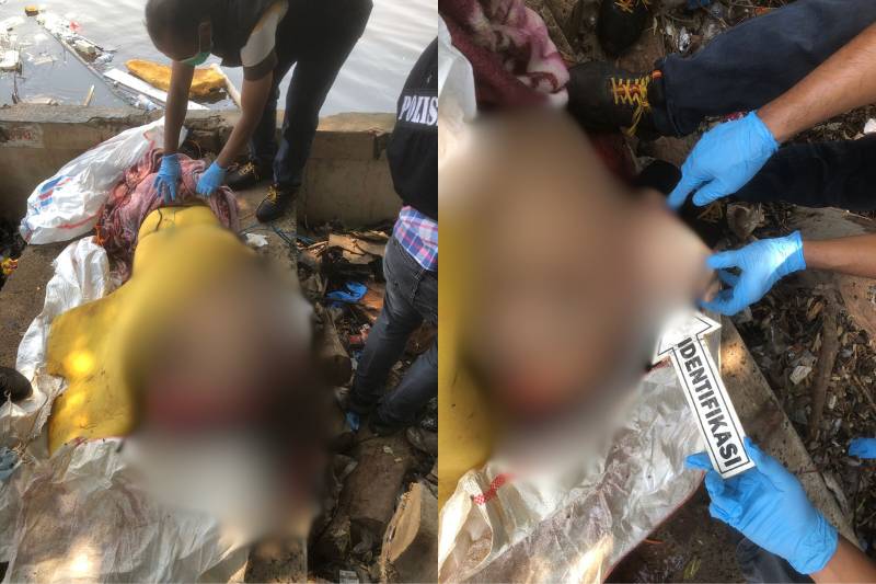 Mayat wanita tanpa kepala ditemukan di Jakut. (dok. Polda Metro Jaya)