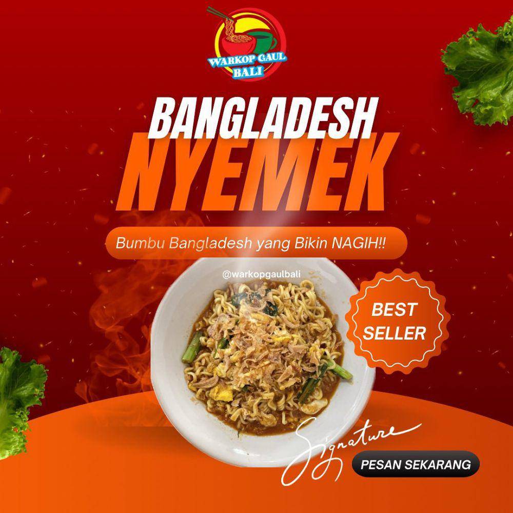 Mie bangladesh Warkop Gaul Bali (instagram.com/warkopgaulbali)