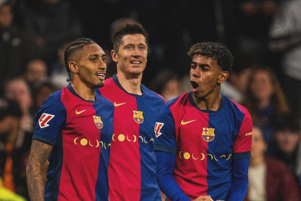 Raphinha, Robert Lewandowski, dan Lamine Yamal. (instagram.com/_rl9)