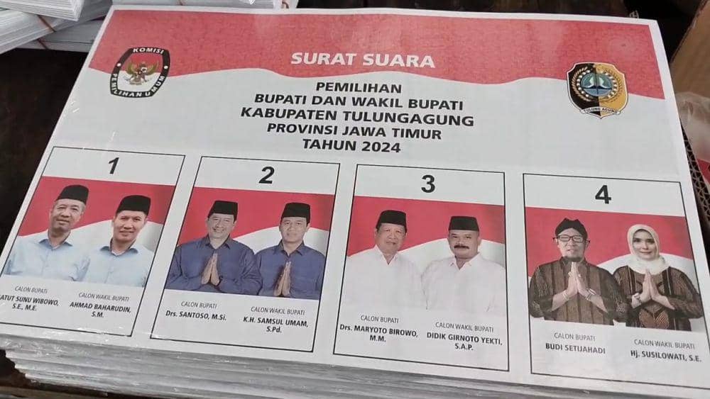 Puluhan Surat Suara di Tulungagung Rusak karena Hal Ini